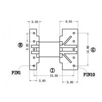 HR-EE16-11/EE16臥式(5+5PIN)