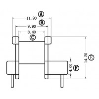HR-EE16-05/EE16臥式(5+5PIN)