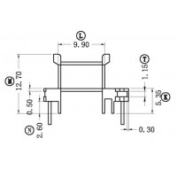 HR-EE16-01/EE16臥式(4+2PIN)