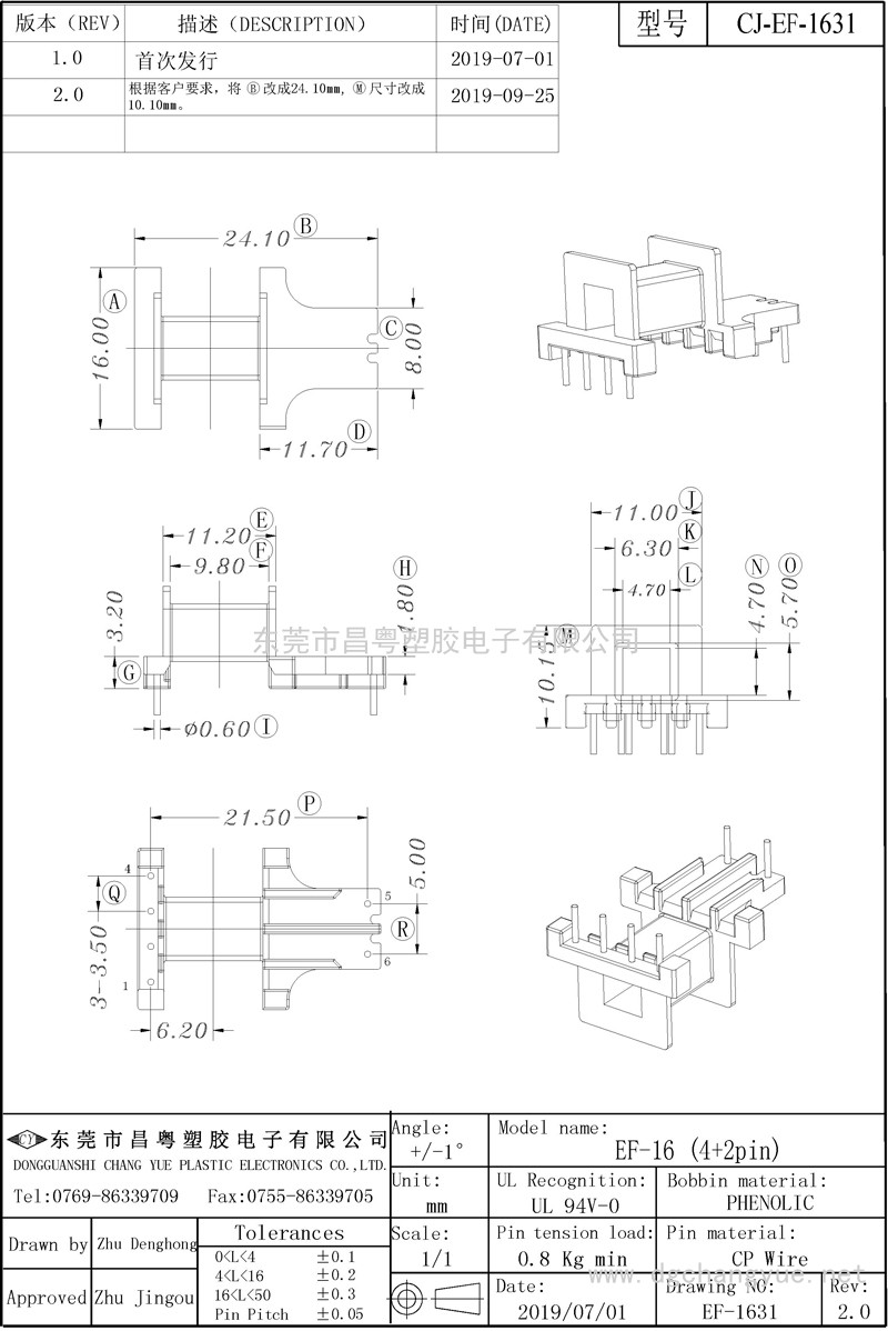 CJ-1631，EF16臥式（4+2）-模型