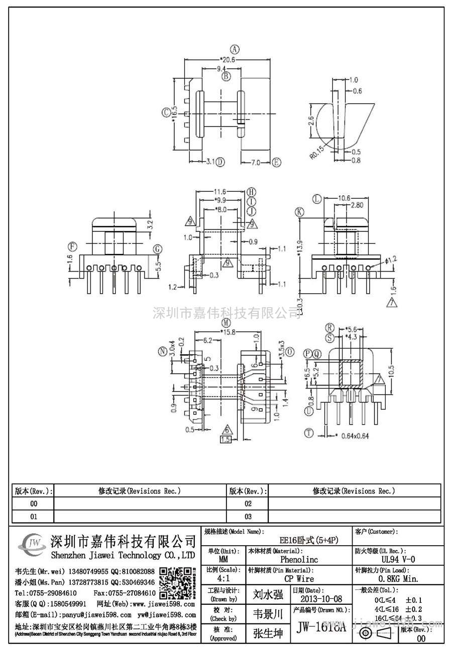 JW-1616A/EE16臥式(5+4P)