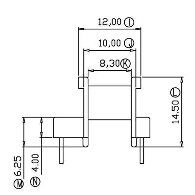 EE-1608-1/EE16臥式(5+5PIN)