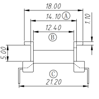 EPC-1902臥式6+6 L腳 扁針 EPC1902