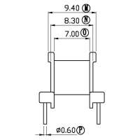 EE-1013-1/EE-10臥式(4+4PIN)