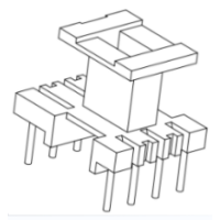 HXB-EE1302-4 EE13安規立式4+4針
