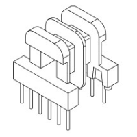 HXP-1619 EE16雙槽臥式4+6針