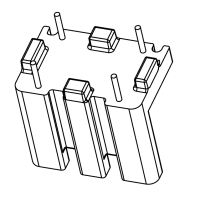 SQ-1518(2+2)PIN 立式12.8*10,中間隔片2.0