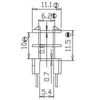 SL-1609-1B/EF-16立式(3+3)PIN