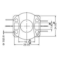 SL-3802/PQ-38立式(3+3)PIN