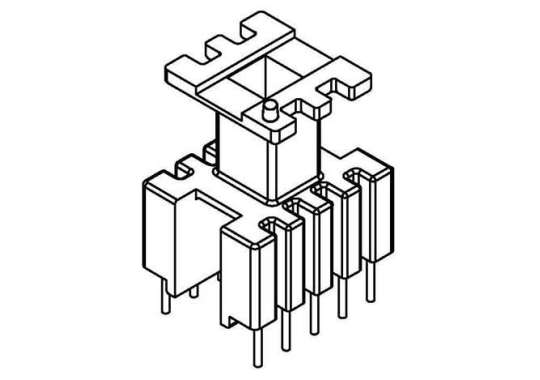 JS-1657/EE16立式(5+5PIN)檔臺加高