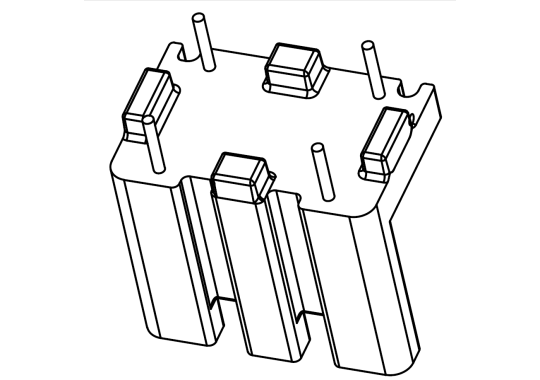 SQ-1518(2+2)PIN 立式12.8*10,中間隔片1.2