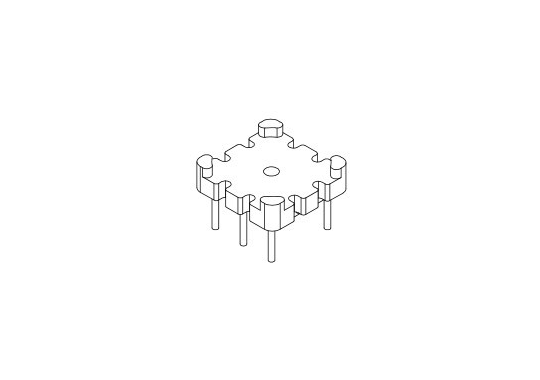 HX-012-1 磁環(huán)底座 3+3針 BASE