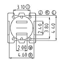 HXL-001 磁環(huán) 底座3+3針 BASE